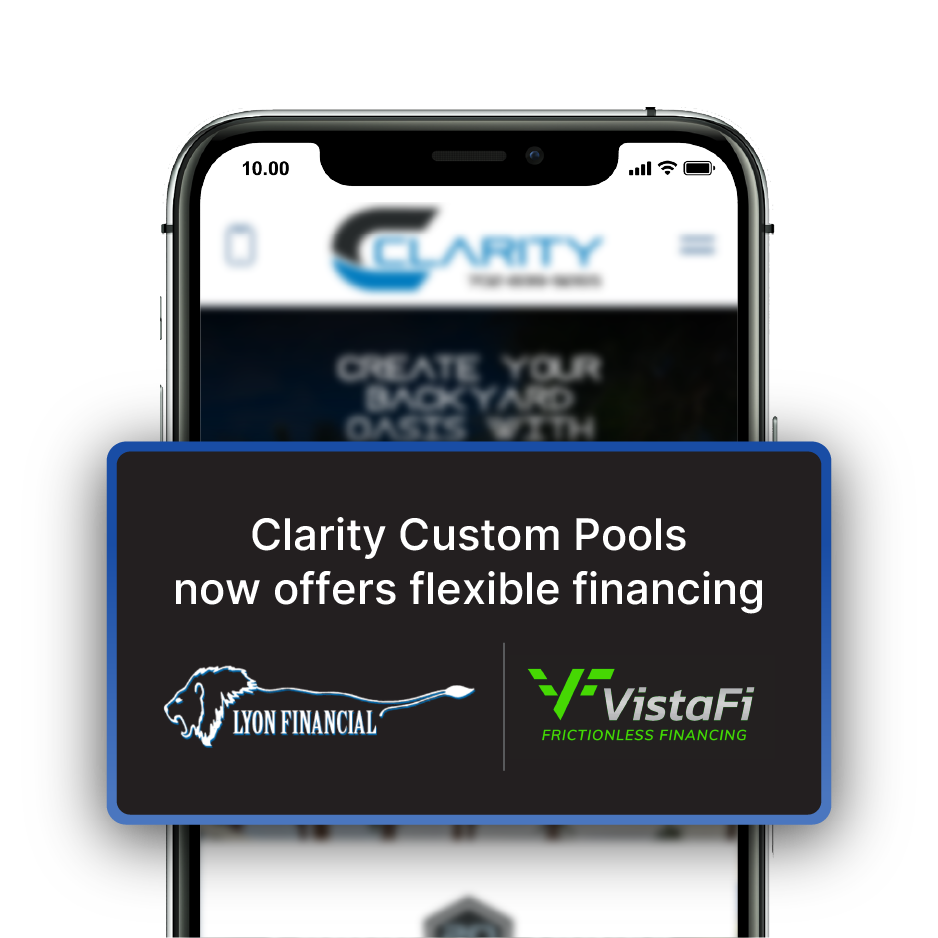 Clarity Custom Pools financing options